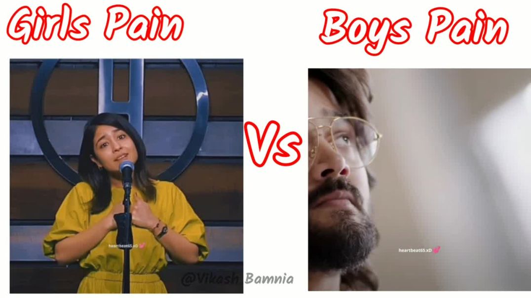 Girls pain vs boys pain 💔 😢__ Girls pain video _ Boys vs Girls video #short #trending #hearttouching