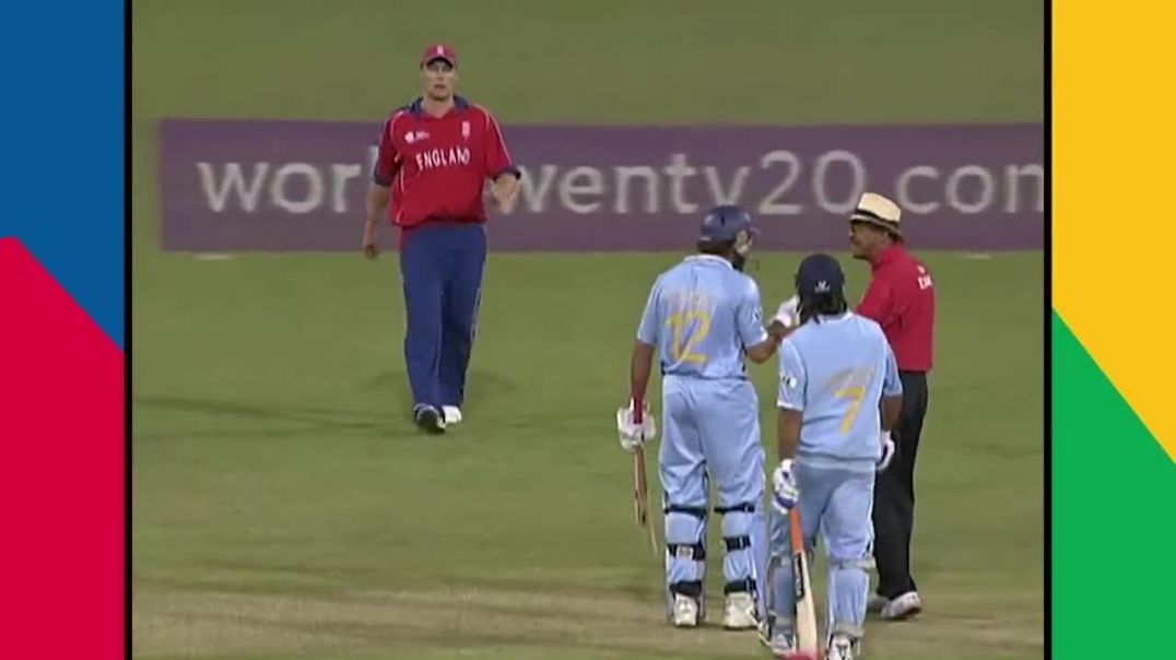 Yuvraj Singh slams six sixes off Stuart Broad !