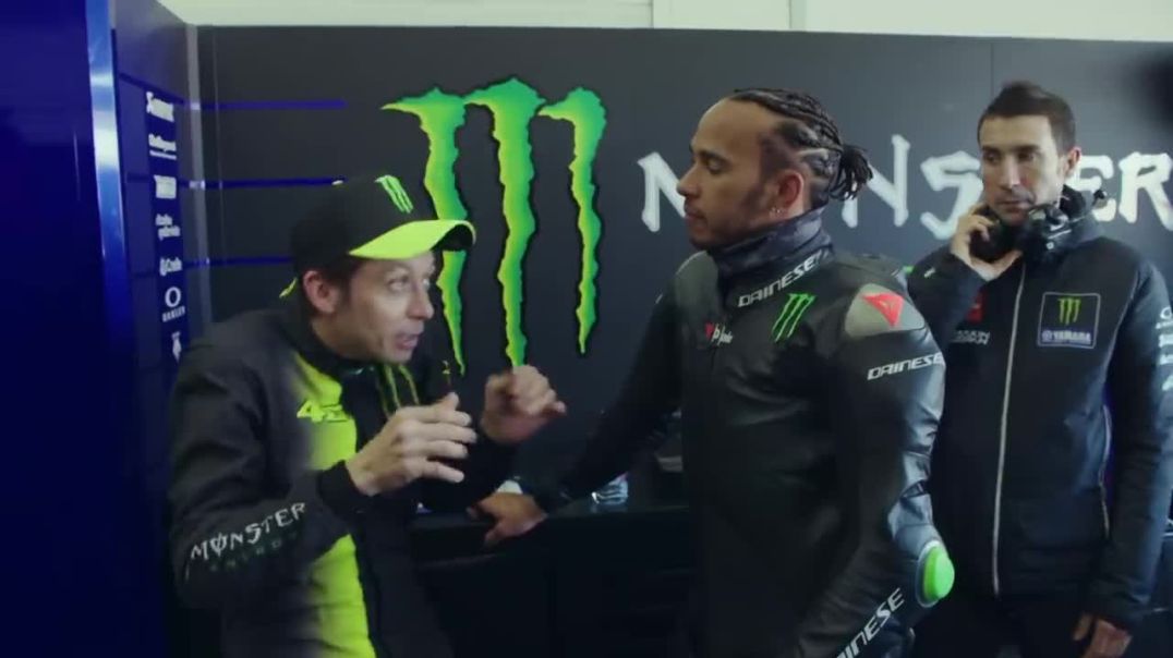 Lewis Hamilton and Valentino Rossi swap seats----speed