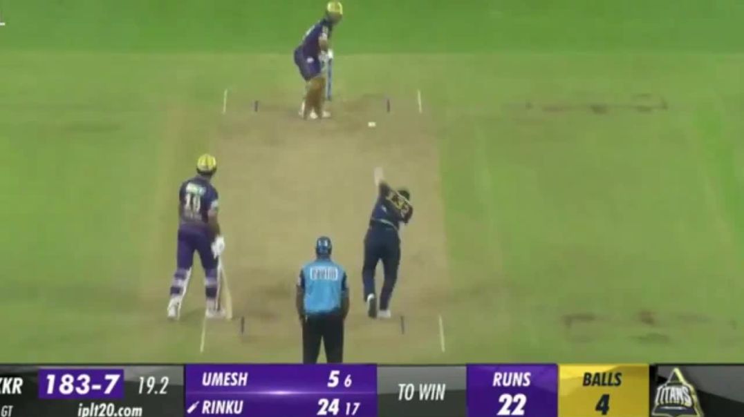 Rinku Singh's explosive batting display with five sixes in IPL match--cricket