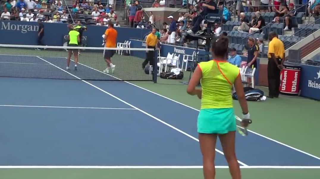 Mirza and Fleming's Mixed Doubles Magic at US Open 2012 Quarterfinals!