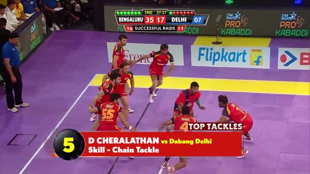 Crushing the Competition: Pro Kabaddi Season 2's Top 5 Tackles Revealed !