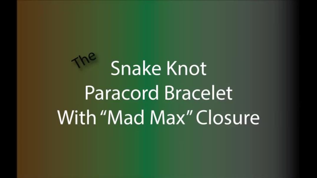 Mastering the Snake Knot: Paracord Bracelet with a Mad Max Twist!