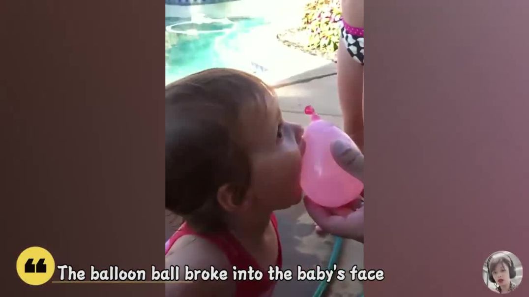 Hilarious Baby's Water Balloon Adventure - Funniest Moments !