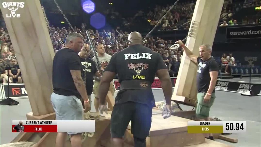 Record-Breaking Feat - Mark Felix's Hercules Hold at Giants Live Wembley!