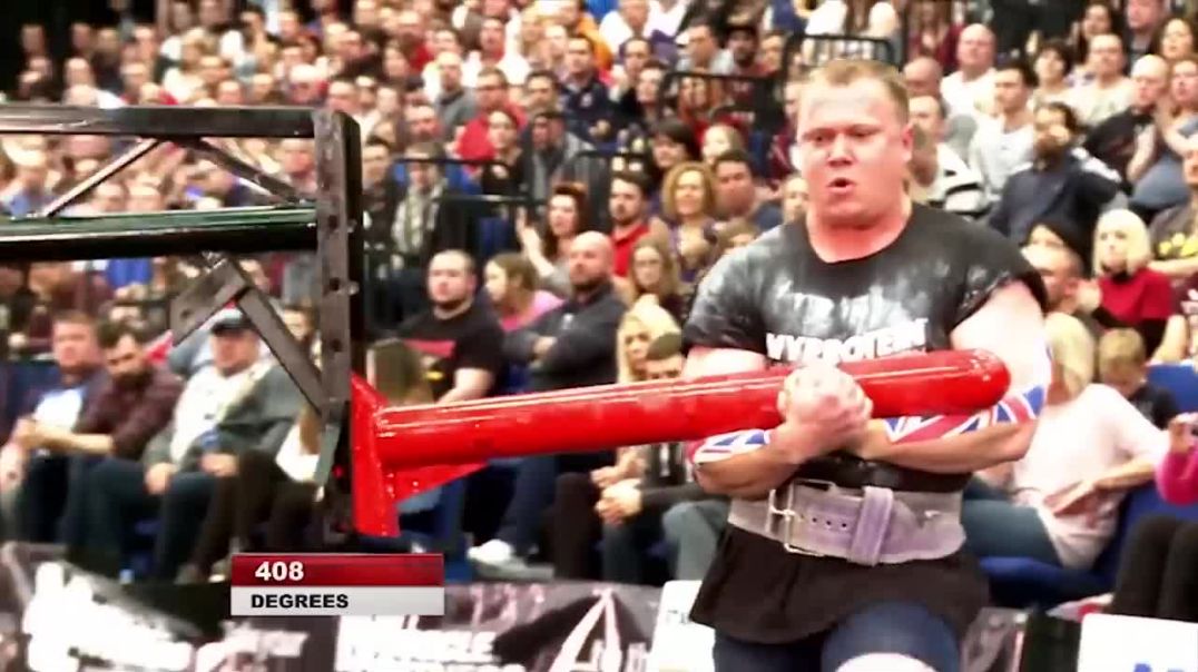 Eddie Hall's Intense Feat: The Collapse During Conan's Wheel Challenge !!