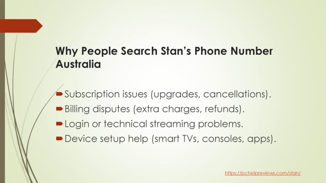 Stan Phone Number Australia +61-180-086-8603